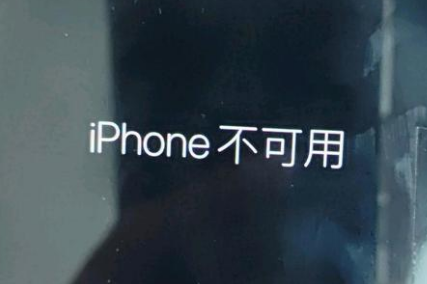 泸县苹果服务网点分享锁屏界面显示“iPhone 不可用”如何解决 