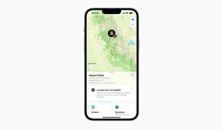 泸县苹果14维修分享iPhone14系列中 FindMy功能通过卫星分享位置方法教程 